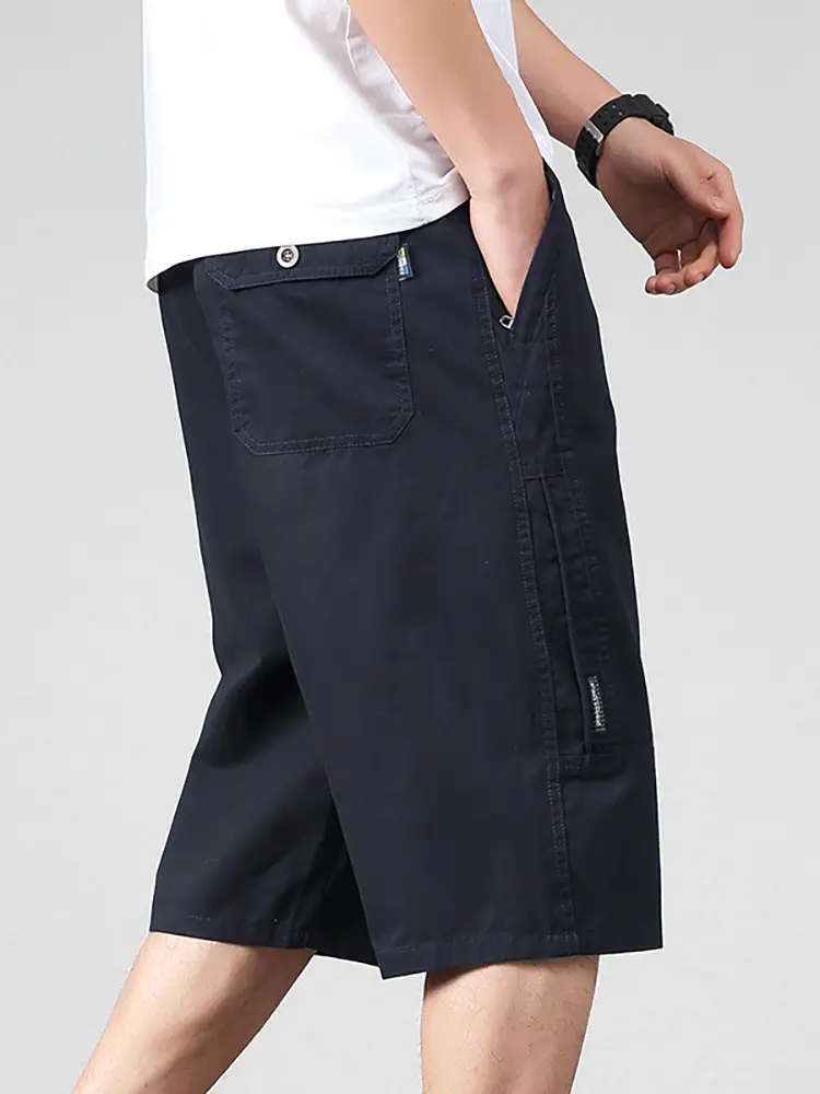 Zoro Men Cotton Cropped Shorts Medium Straight Leg - Image 11