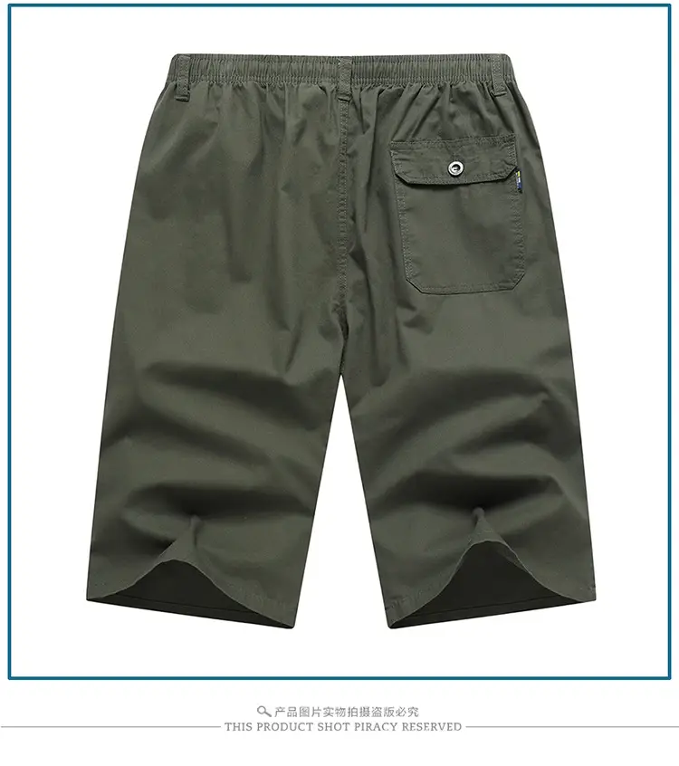 Zoro Men Cotton Cropped Shorts Medium Straight Leg — feature 13