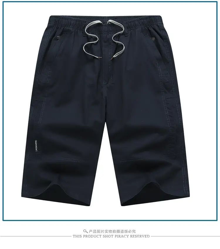 Zoro Men Cotton Cropped Shorts Medium Straight Leg — feature 14