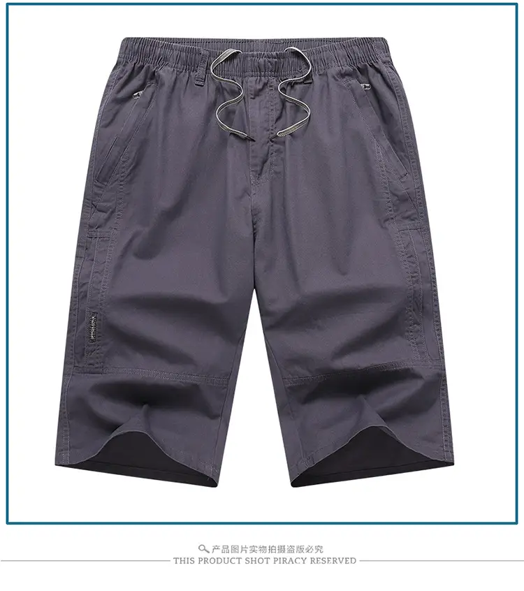 Zoro Men Cotton Cropped Shorts Medium Straight Leg — feature 15