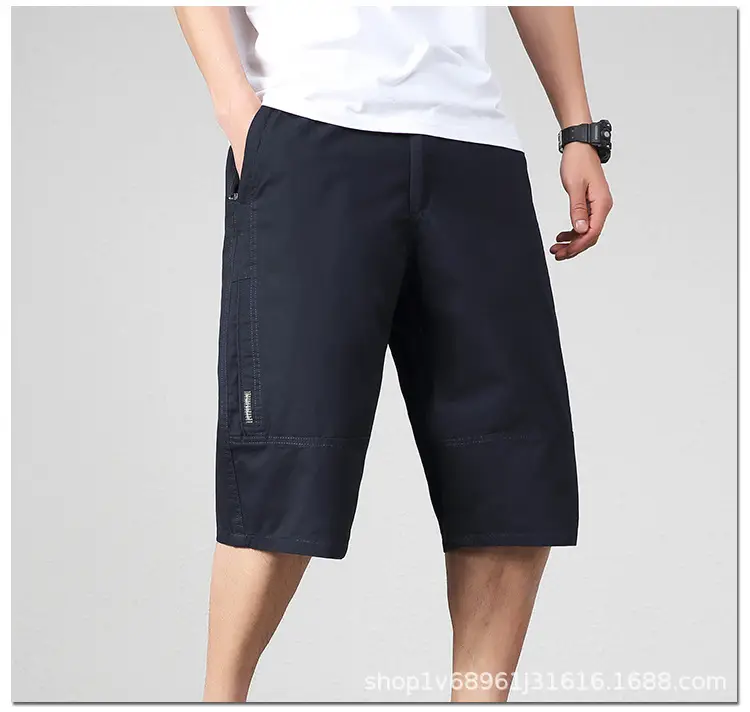 Zoro Men Cotton Cropped Shorts Medium Straight Leg — feature 7