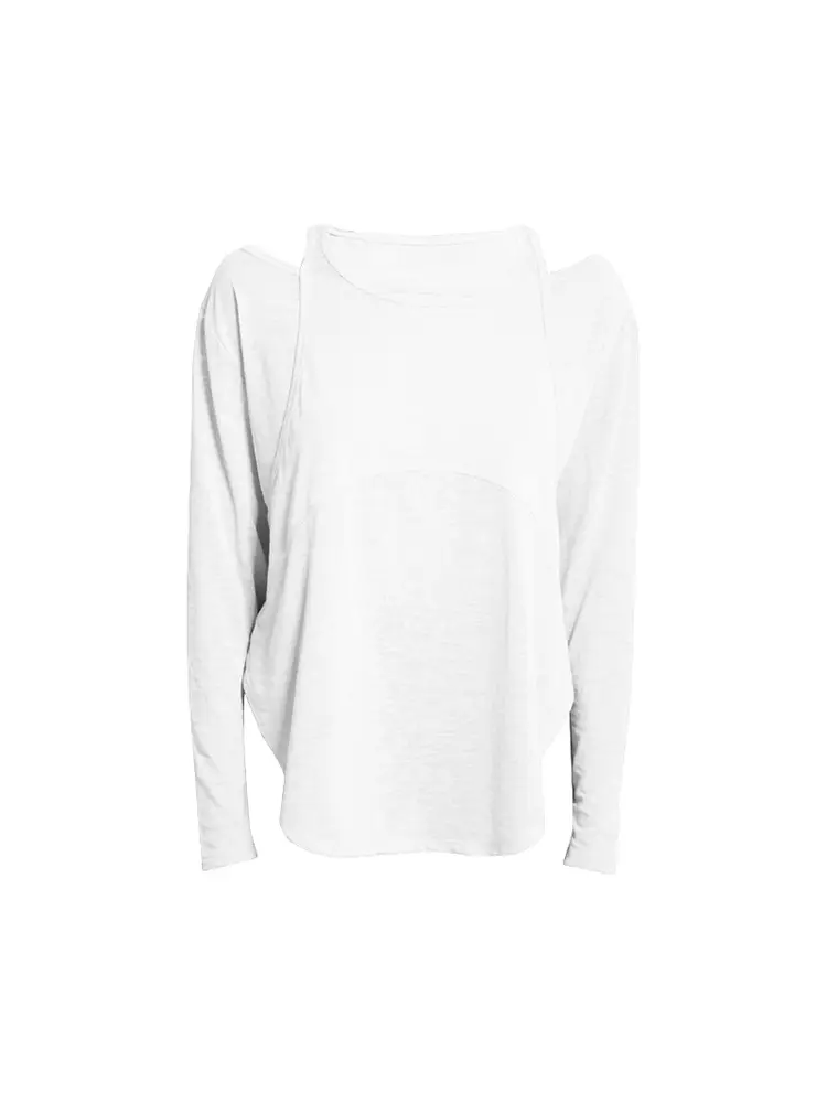 Women's Olive Green Long Sleeve Yoga Top - Image 13
