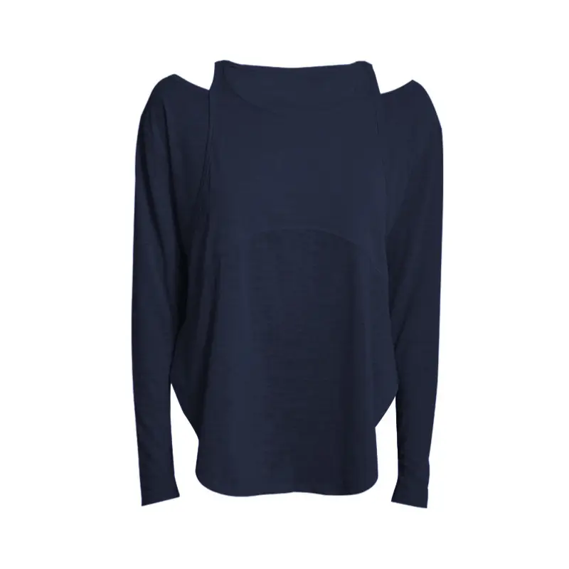 Women's Olive Green Long Sleeve Yoga Top - Image 7