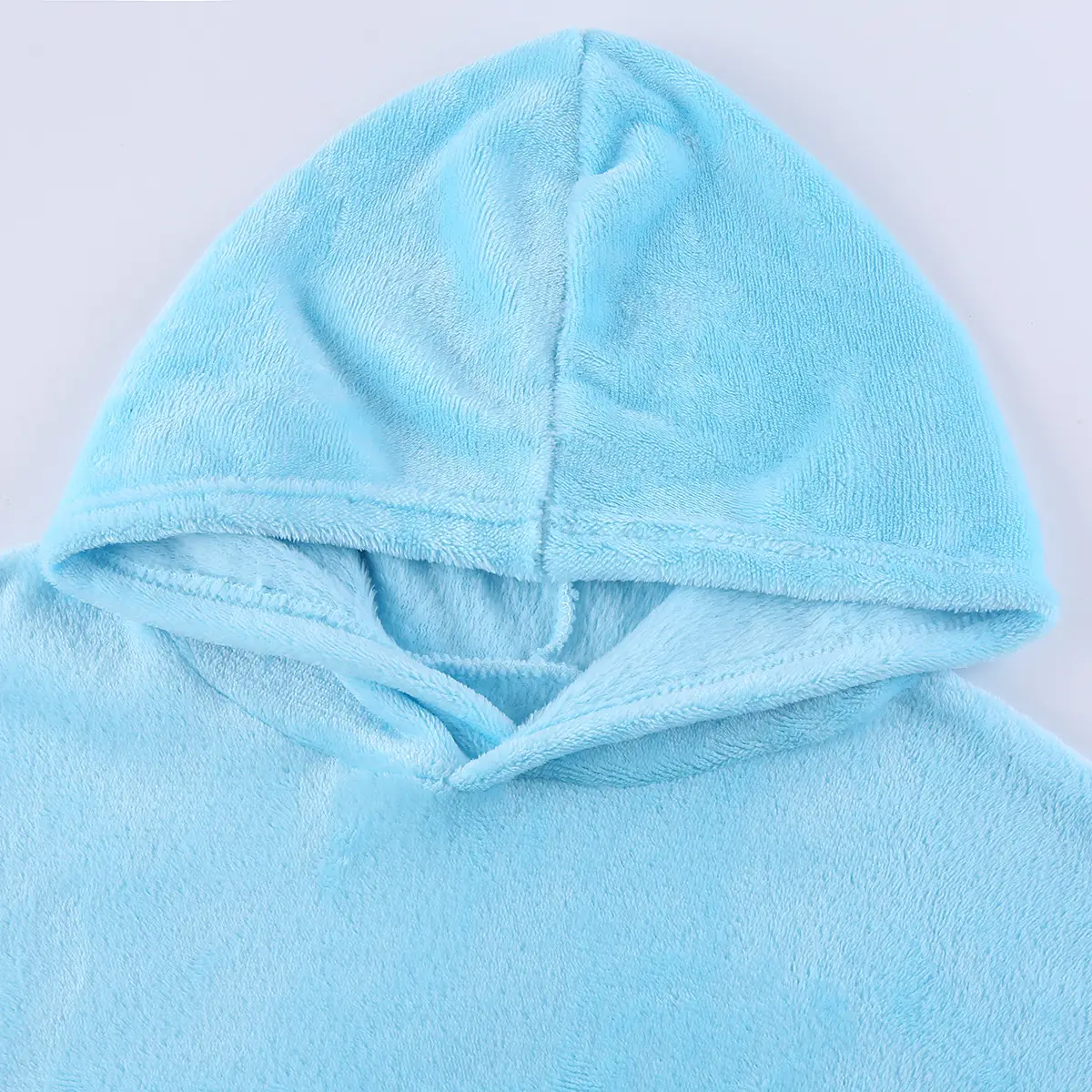 Pink Fleece Hooded Plus Size Women's Top Coat — feature 4