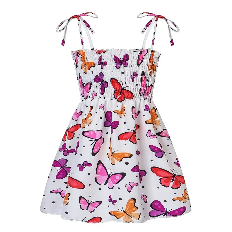 2024 Summer Printed Butterfly Toddler Dress for Girls - Image 3