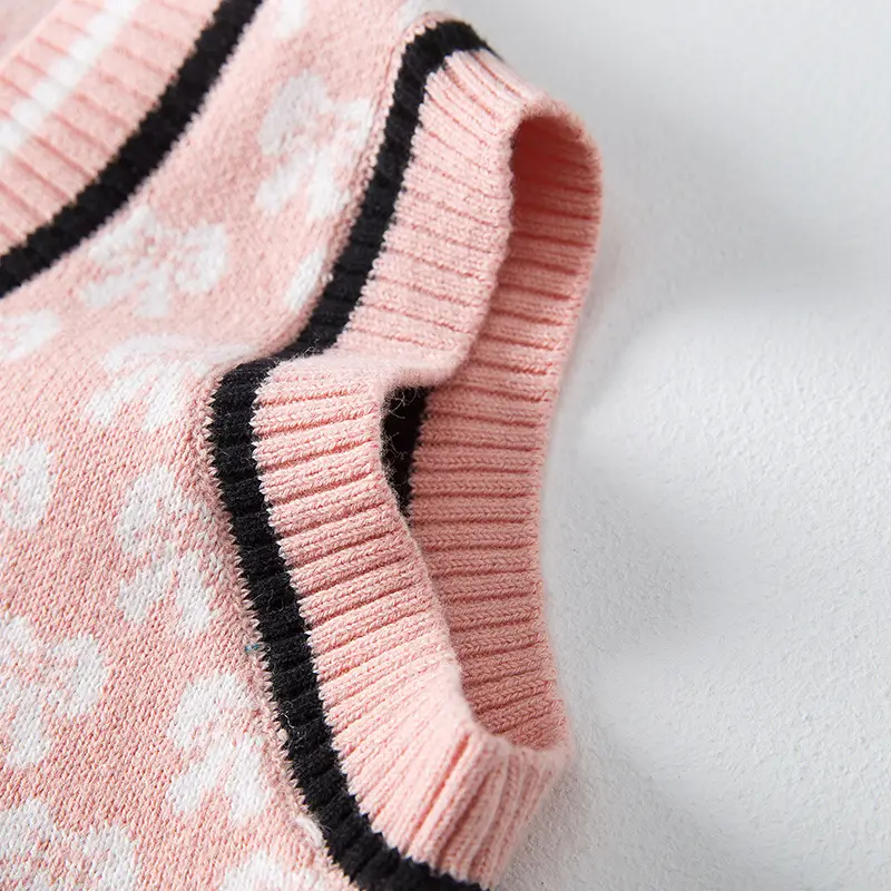 Pink Korean Style Baby's Vest for Girls - Image 5