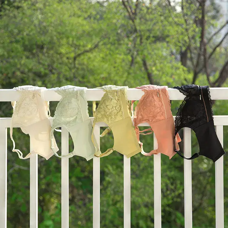 French Style Anti-Sagging Underwear Women's Full Cup Rabbit Ears - Image 12
