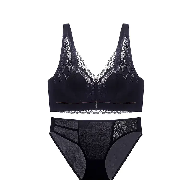 French Style Anti-Sagging Underwear Women's Full Cup Rabbit Ears - Image 8