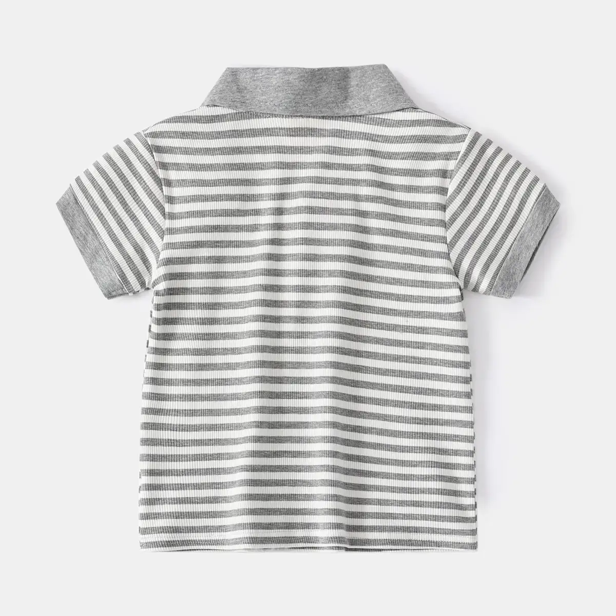 Boys Striped Cotton Polo Shirt 2023 Summer - Image 5