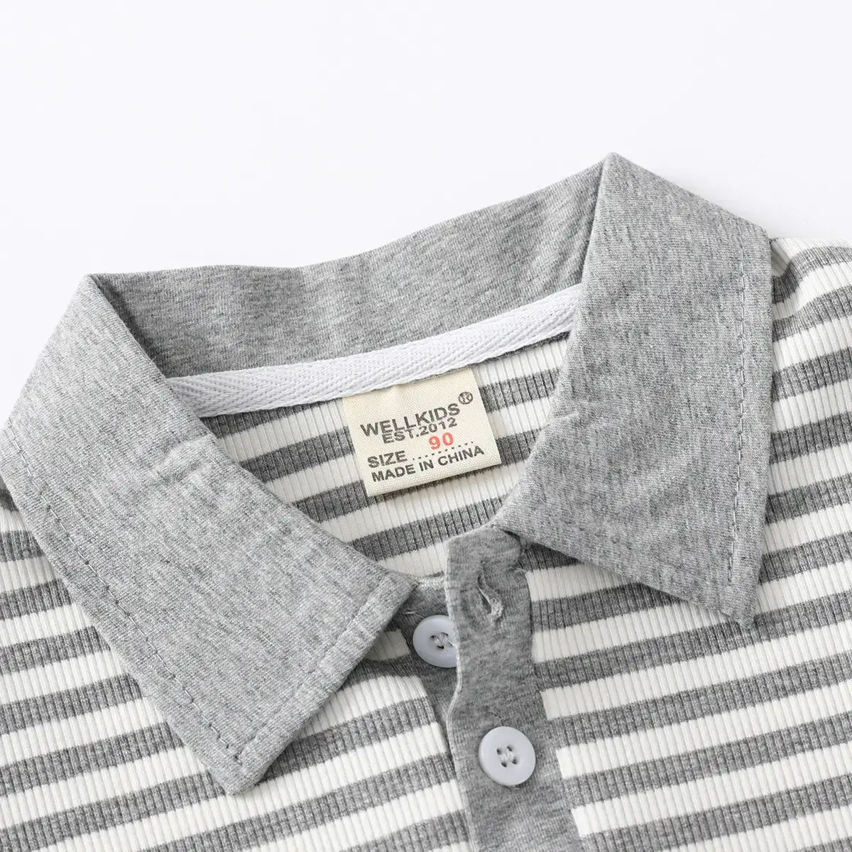 Boys Striped Cotton Polo Shirt 2023 Summer - Image 6