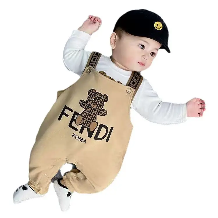 Baby Overalls Set Korean Style Spring Autumn Cute Cotton - Image 6
