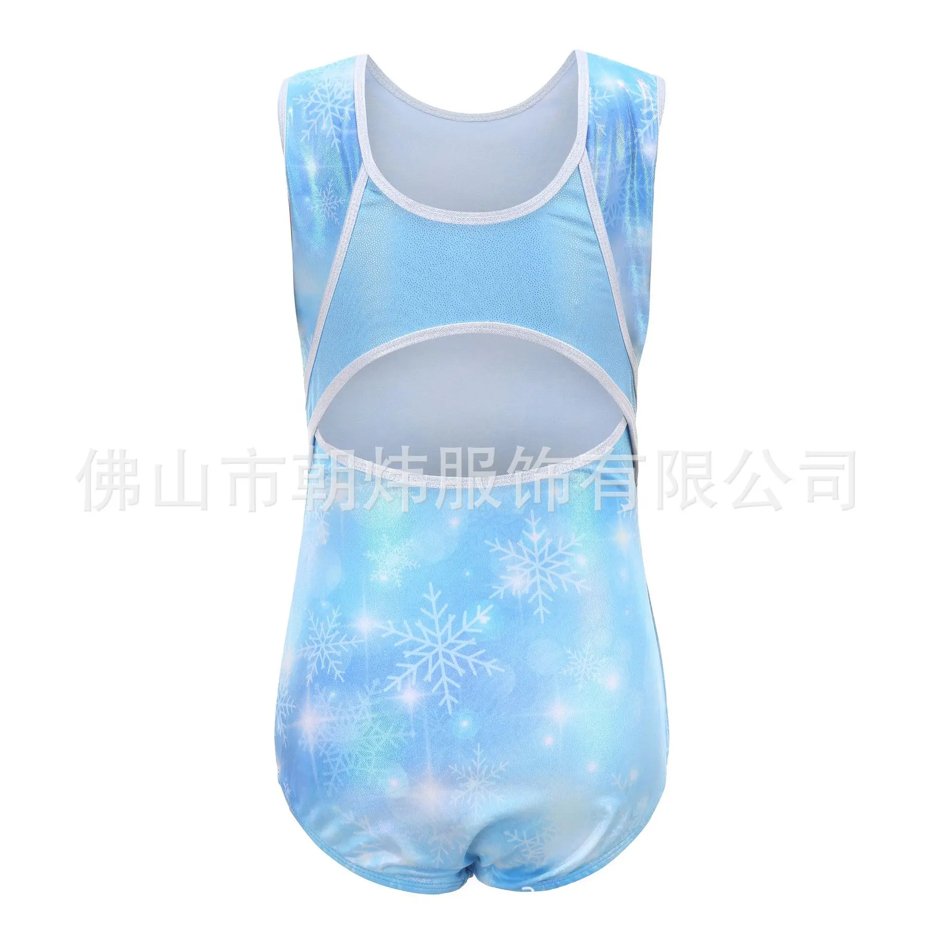 Blue Snowflake Kids Gymnastics Tank Top
