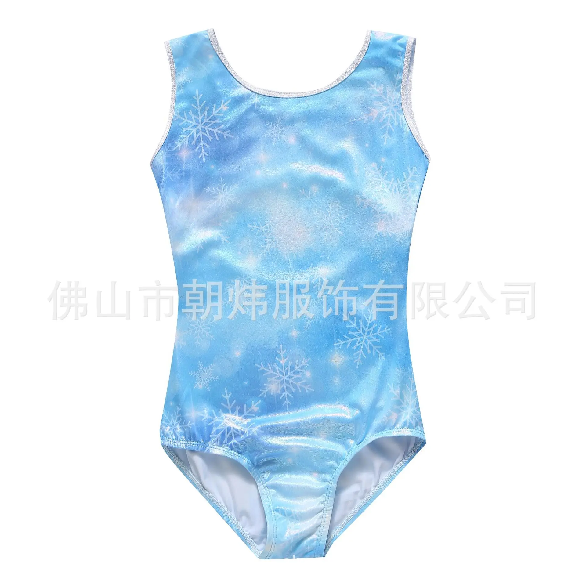 Blue Snowflake Kids Gymnastics Tank Top