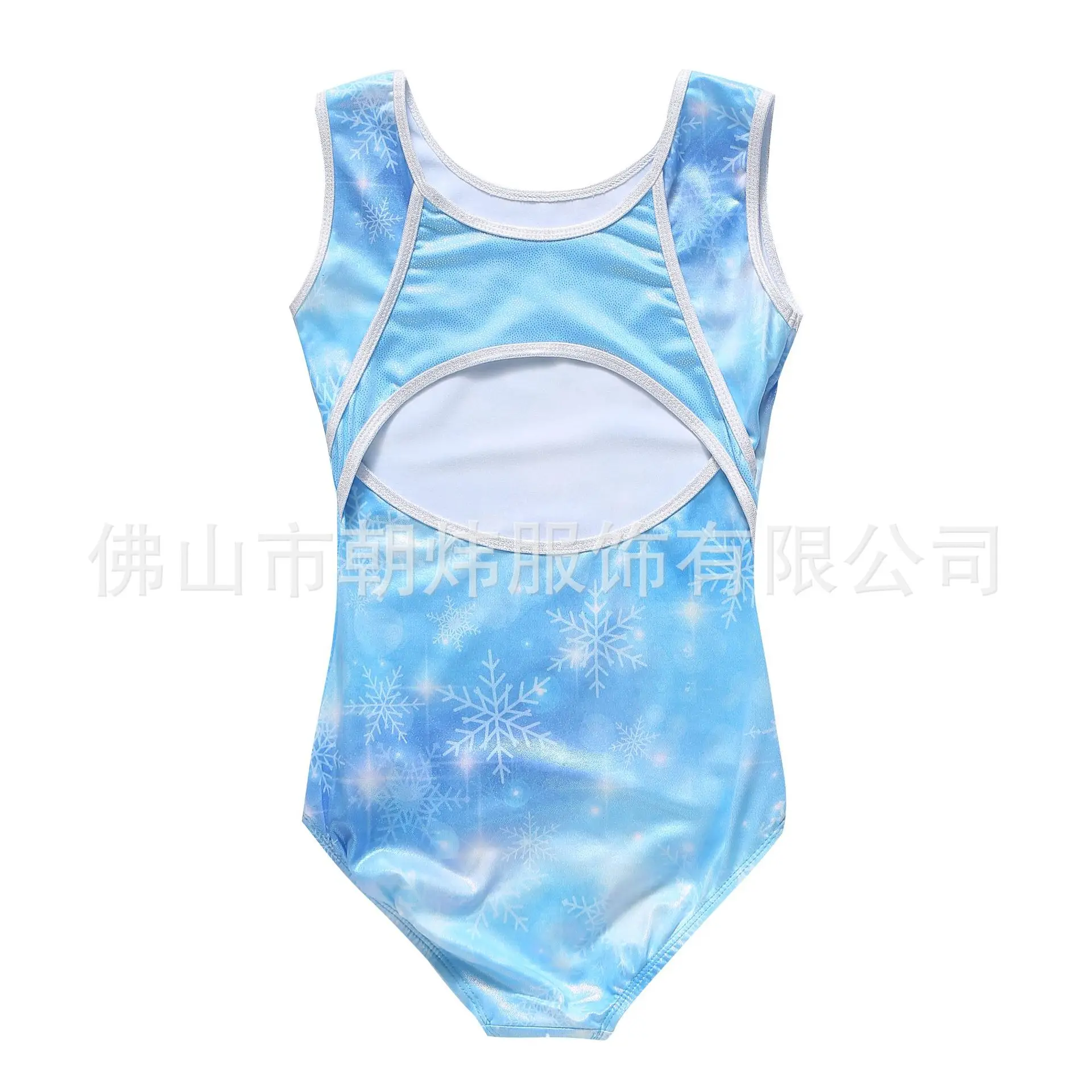 Blue Snowflake Kids Gymnastics Tank Top