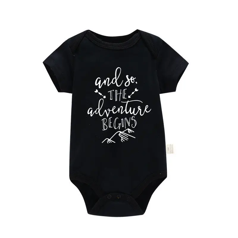 Pure Cotton Baby Crawling Suit Blue Short Sleeve