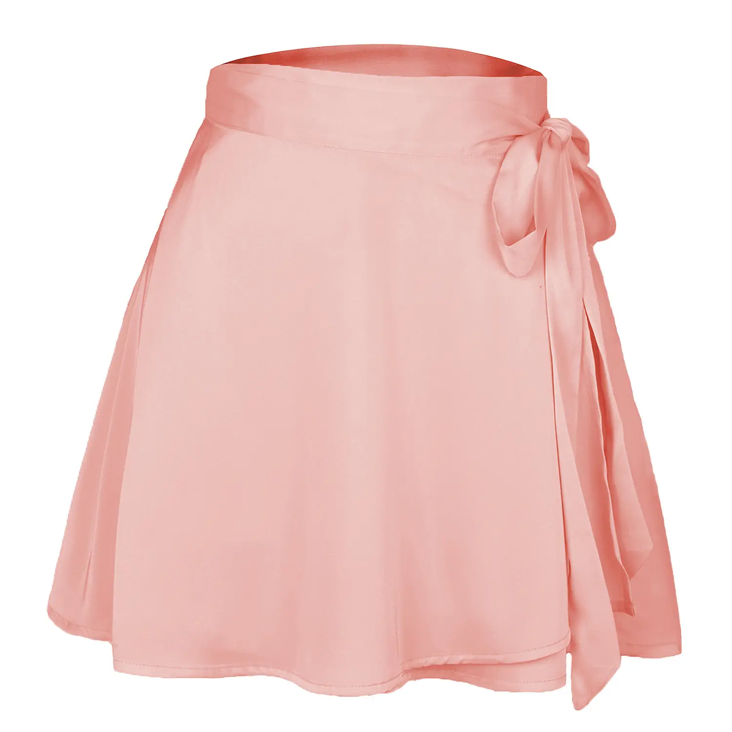 Summer 2021 Cream High Waist Lace-Up Skirt - Image 2