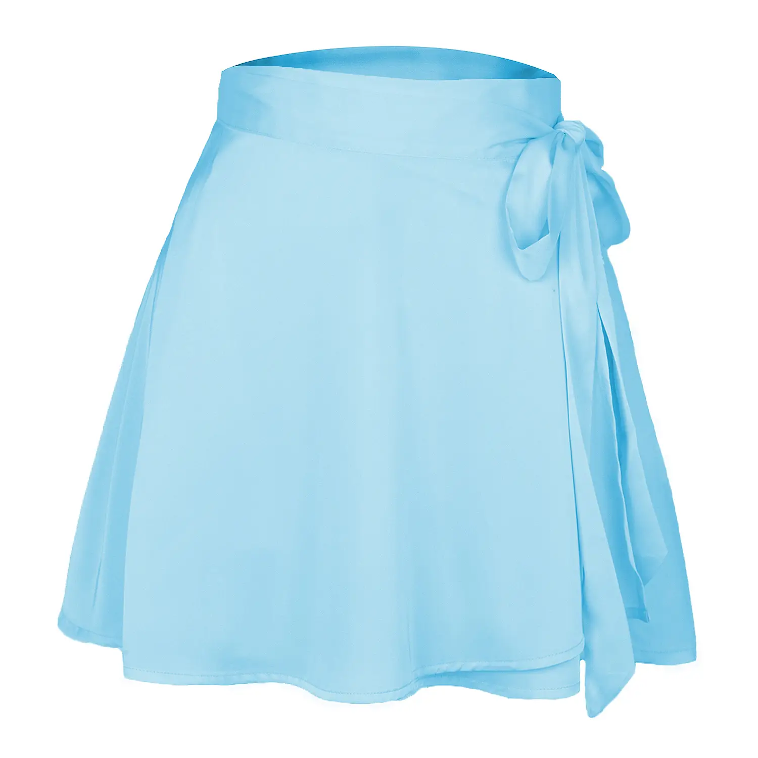Summer 2021 Cream High Waist Lace-Up Skirt - Image 4