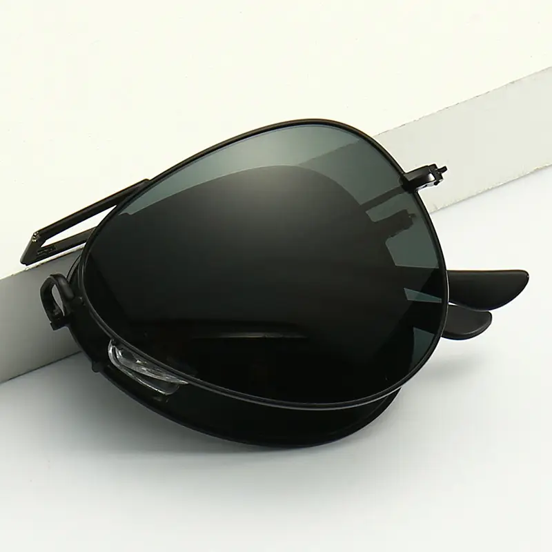 UV400 Foldable Sunglasses Black Men Women