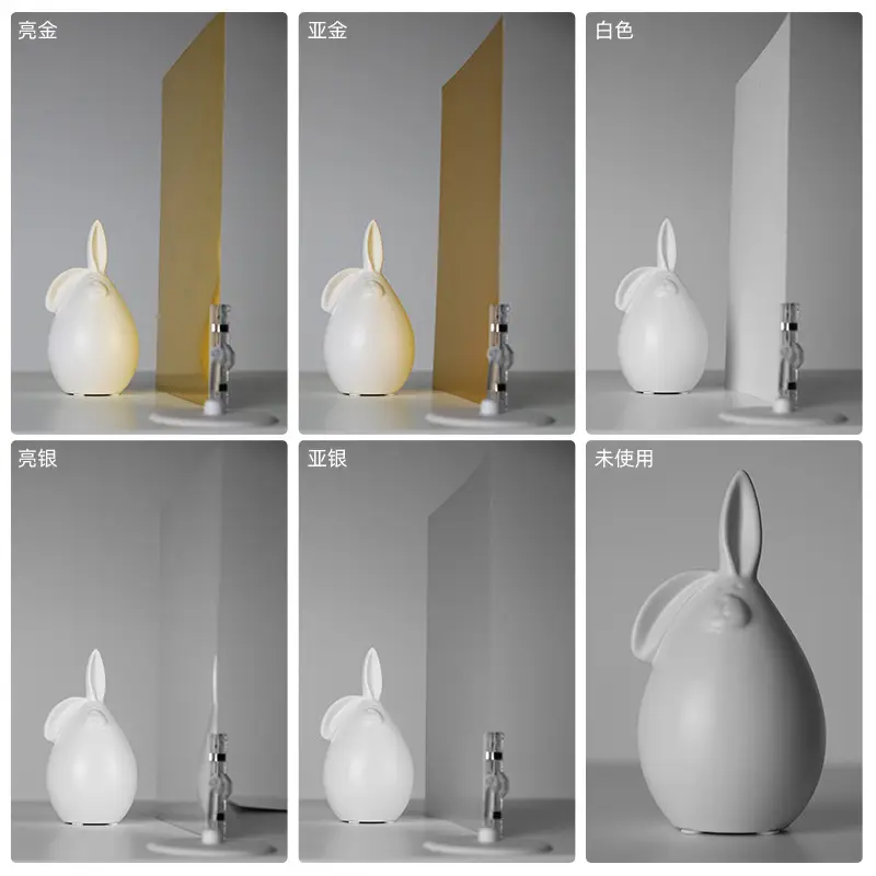 Photography cardboard gold and silver black and white background reflector fill light bright matte light absorption hook edge with photo props
