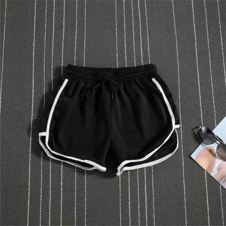 Men's White Black Striped Sports Shorts Large - Image 6