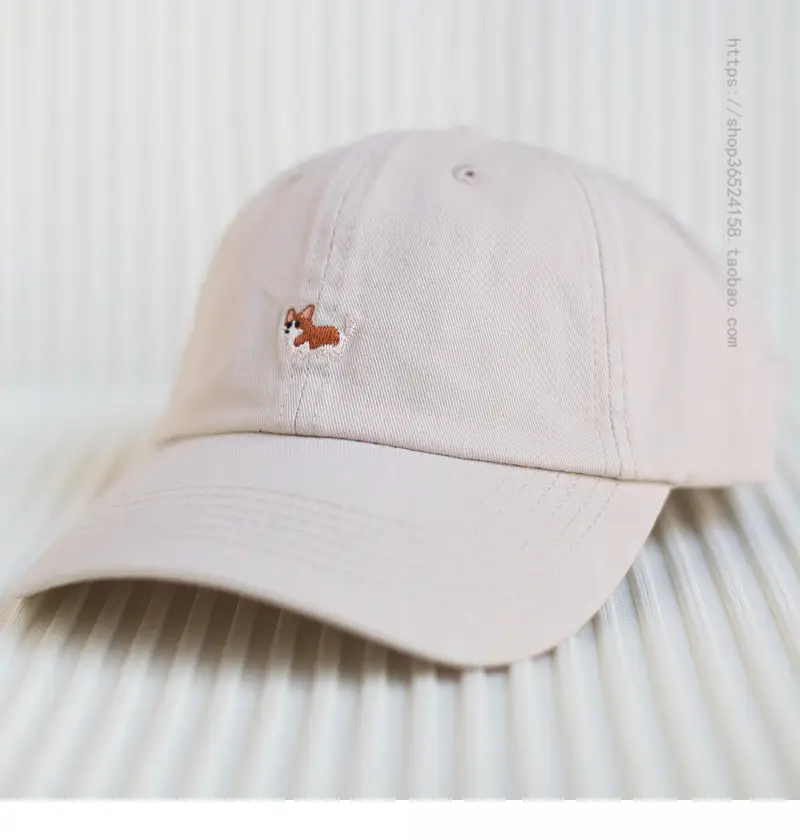 Japanese Cartoon Cap Tan Pure Cotton Peaked Hat — feature 3