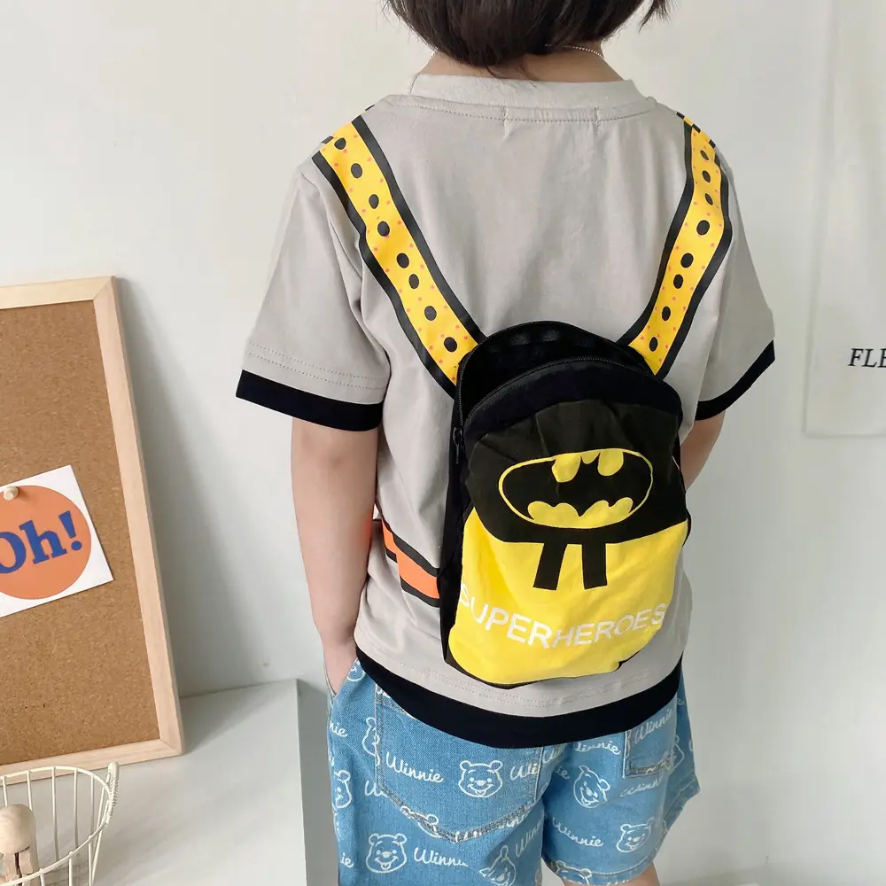 Kids Red Star Backpack T-Shirt Short Sleeve Boys - Image 5