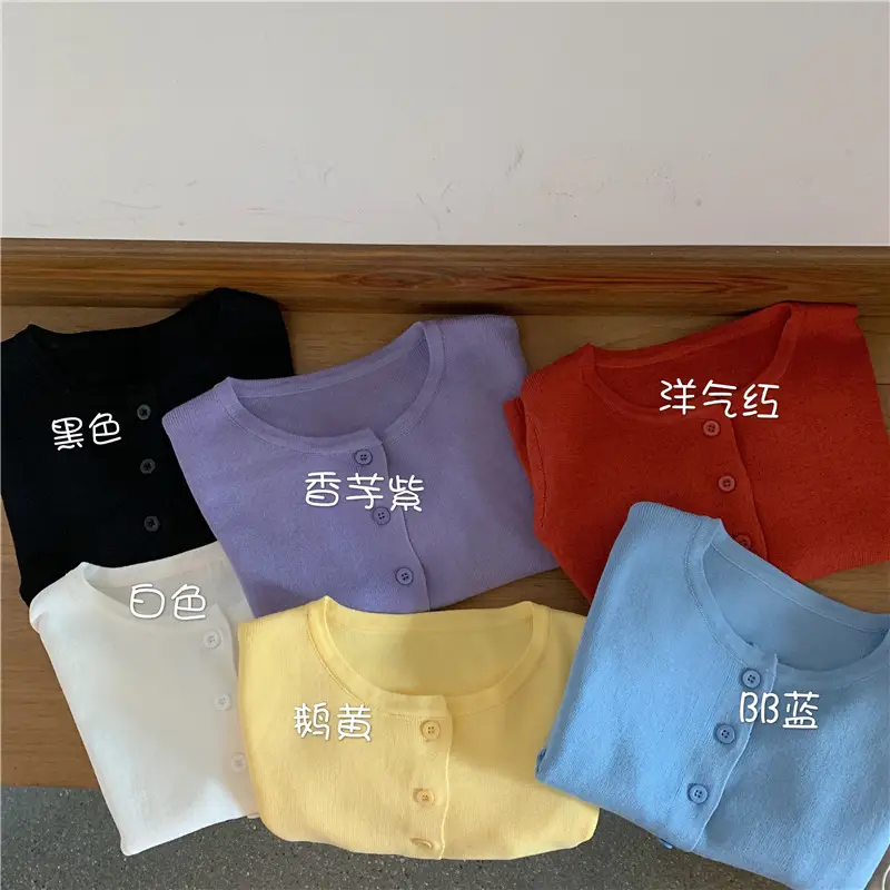 Women Slim Fit Blue Knitted Short Top 2025 — feature 5