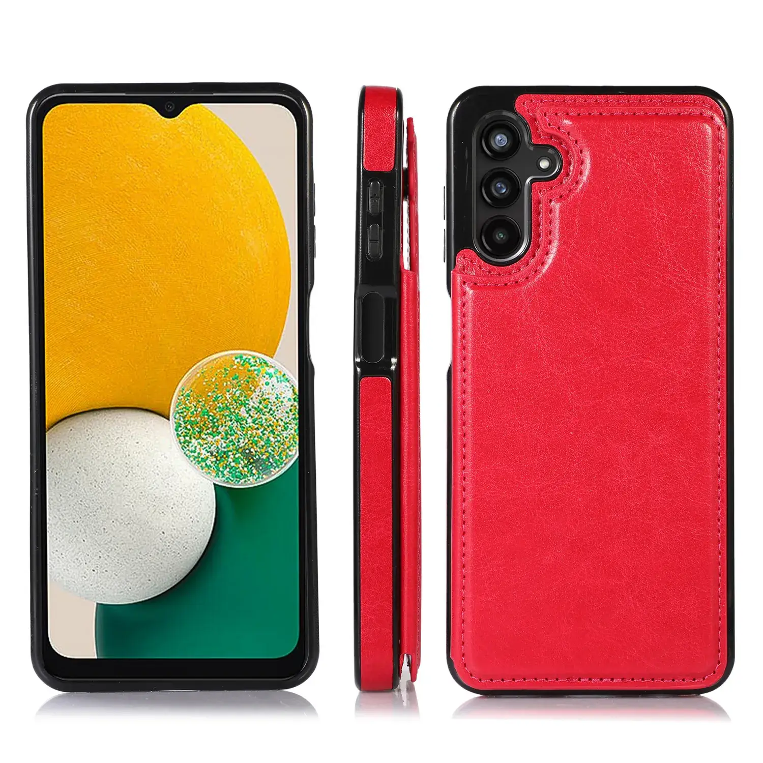 Samsung A13 Creative Leather Phone Case Rose Gold