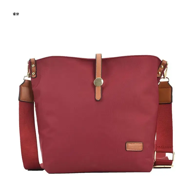 Korean Style Crossbody Bag Cream Nylon 2025 - Image 9