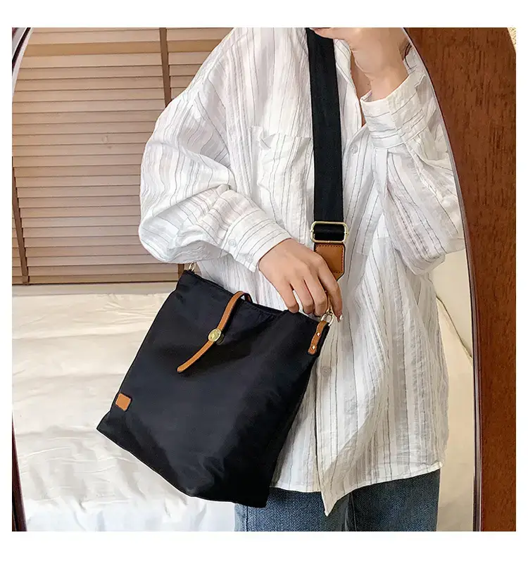 Korean Style Crossbody Bag Cream Nylon 2025 — feature 101