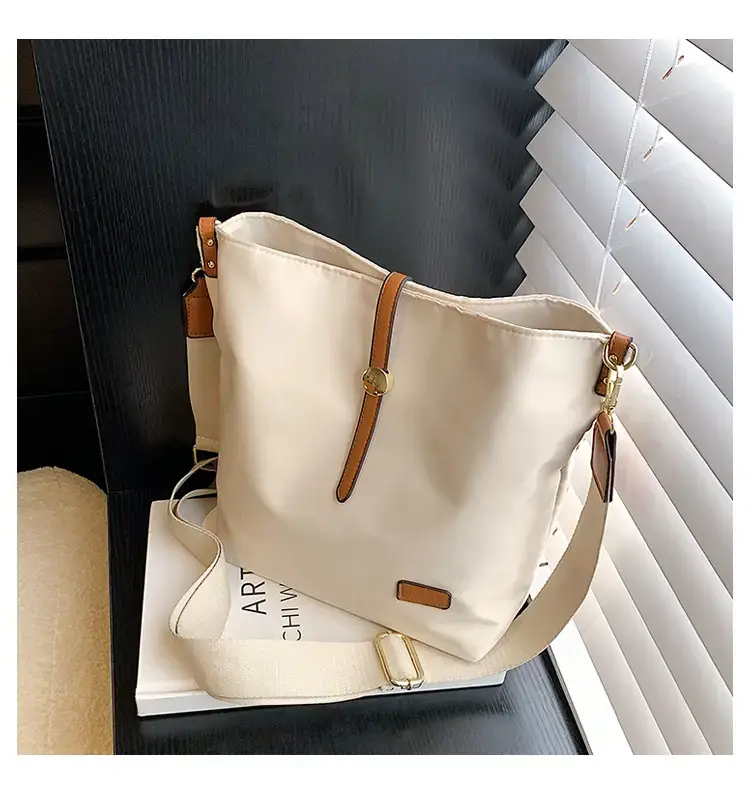 Korean Style Crossbody Bag Cream Nylon 2025 — feature 16
