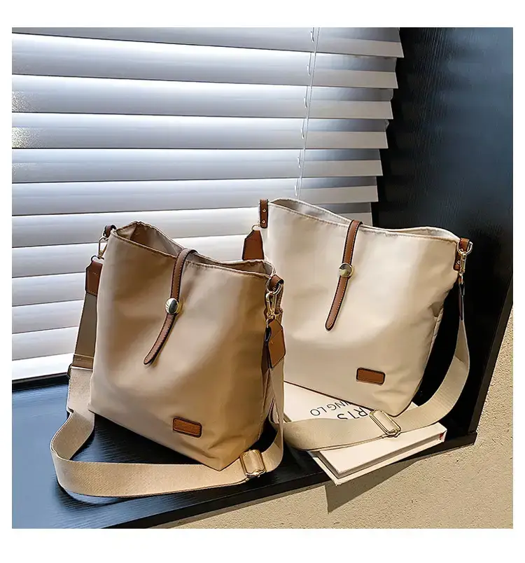 Korean Style Crossbody Bag Cream Nylon 2025 — feature 19