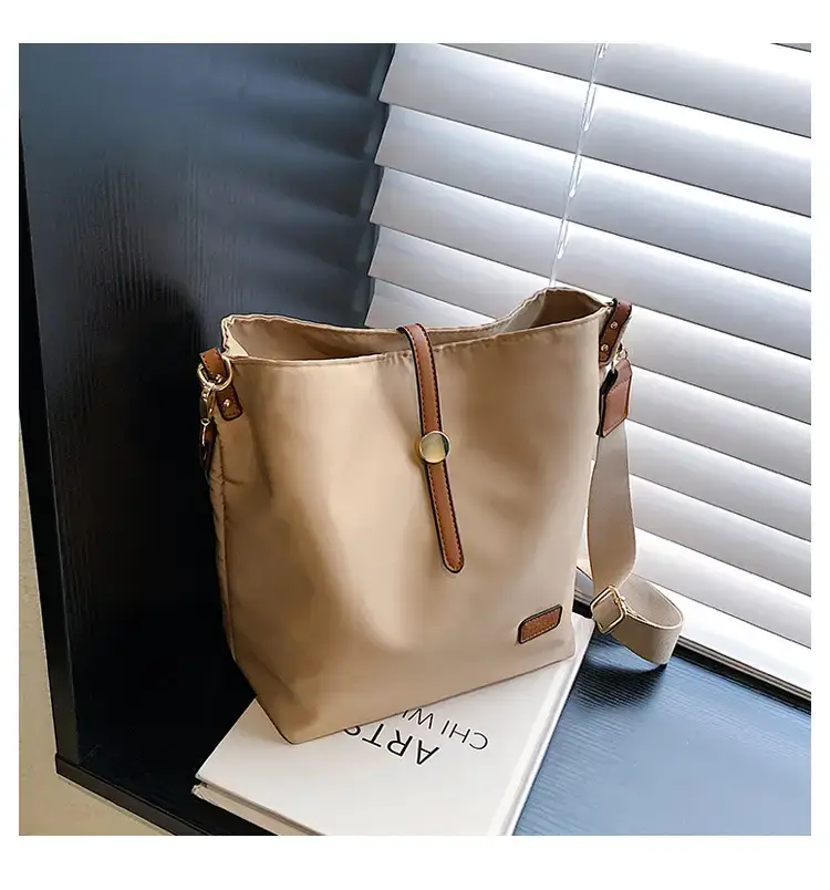 Korean Style Crossbody Bag Cream Nylon 2025 — feature 20