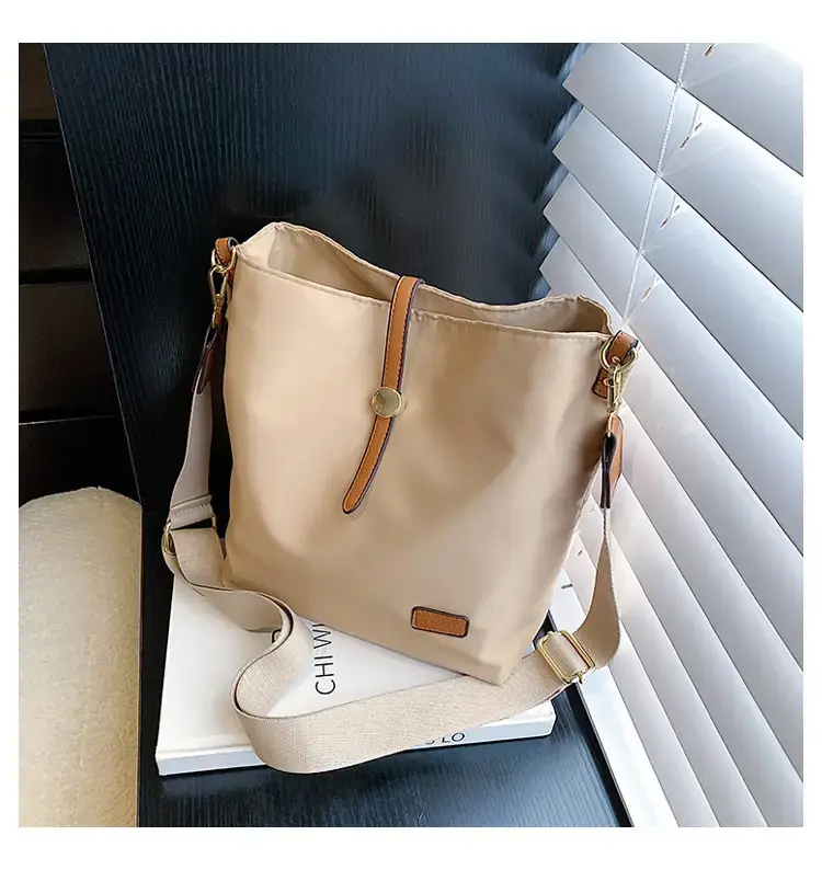 Korean Style Crossbody Bag Cream Nylon 2025 — feature 22