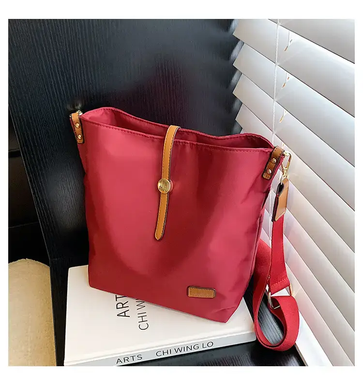 Korean Style Crossbody Bag Cream Nylon 2025 — feature 24