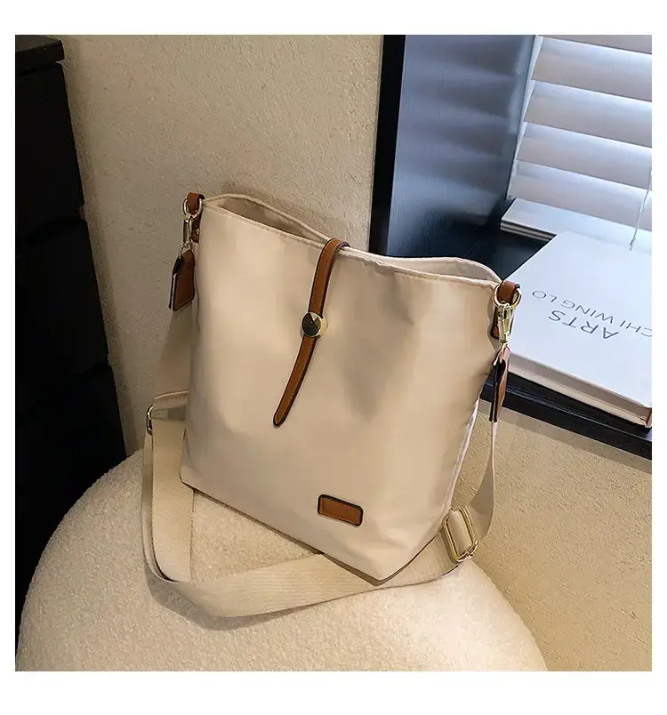 Korean Style Crossbody Bag Cream Nylon 2025 — feature 32