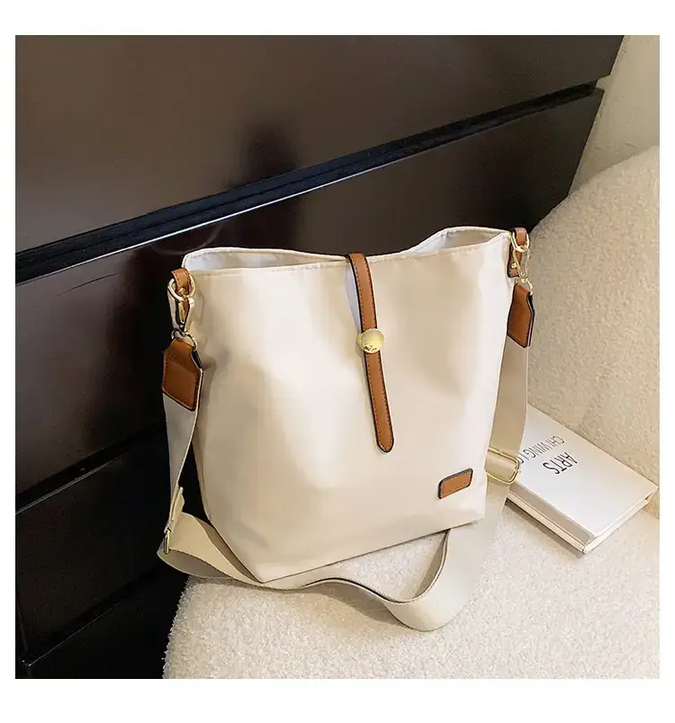 Korean Style Crossbody Bag Cream Nylon 2025 — feature 33