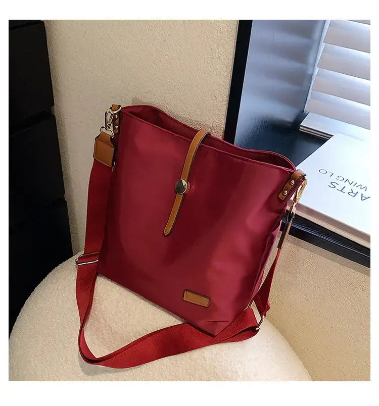 Korean Style Crossbody Bag Cream Nylon 2025 — feature 34