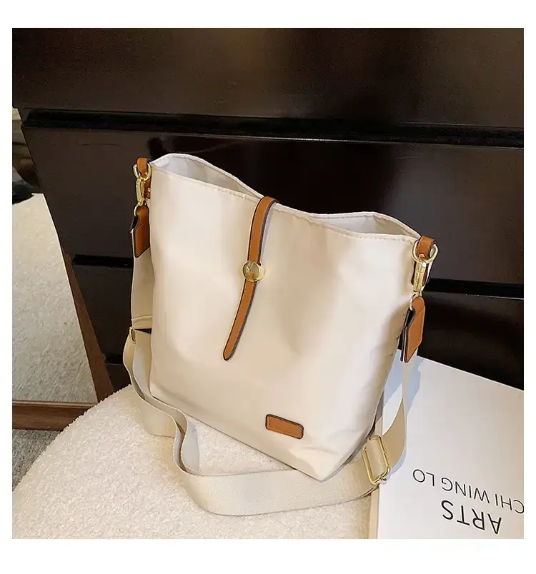 Korean Style Crossbody Bag Cream Nylon 2025 — feature 36