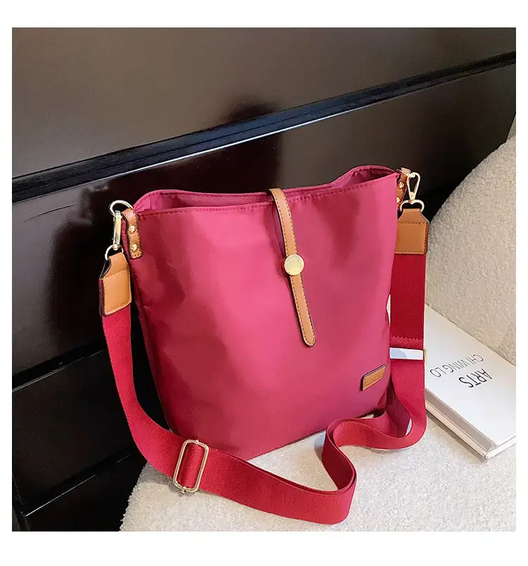 Korean Style Crossbody Bag Cream Nylon 2025 — feature 37