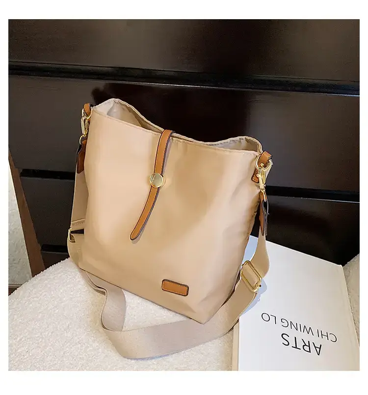 Korean Style Crossbody Bag Cream Nylon 2025 — feature 43