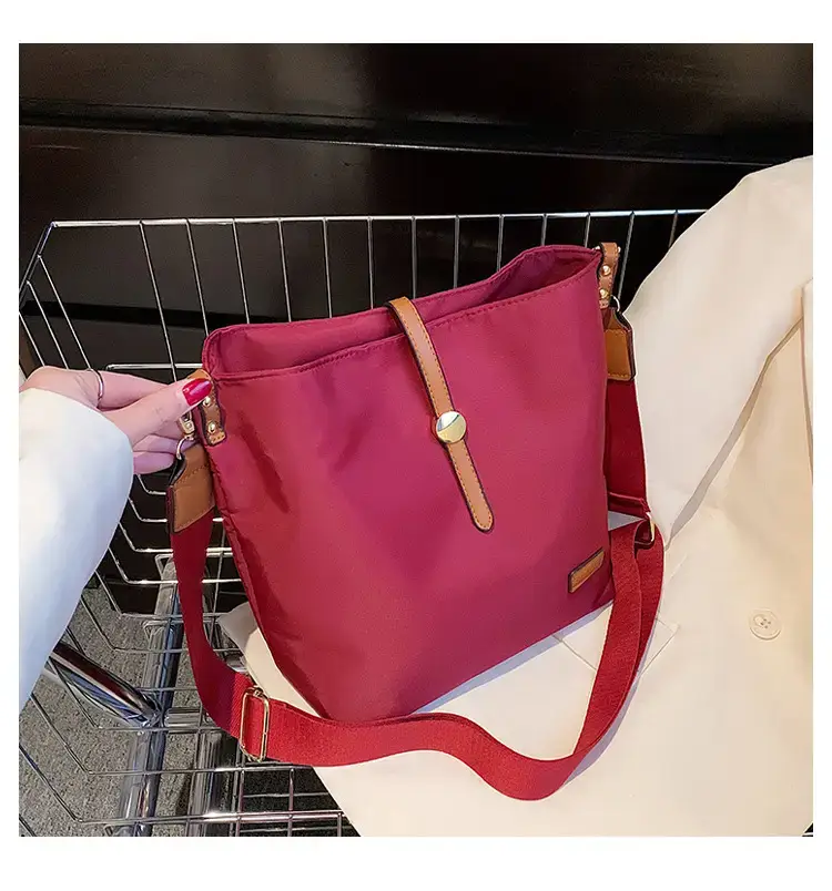 Korean Style Crossbody Bag Cream Nylon 2025 — feature 44