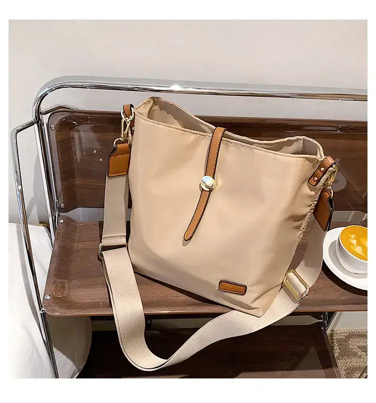 Korean Style Crossbody Bag Cream Nylon 2025 — feature 46