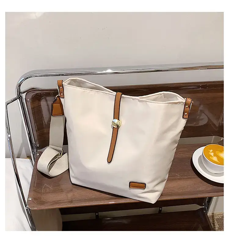 Korean Style Crossbody Bag Cream Nylon 2025 — feature 47