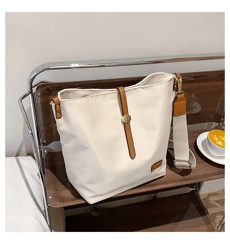 Korean Style Crossbody Bag Cream Nylon 2025 — feature 48