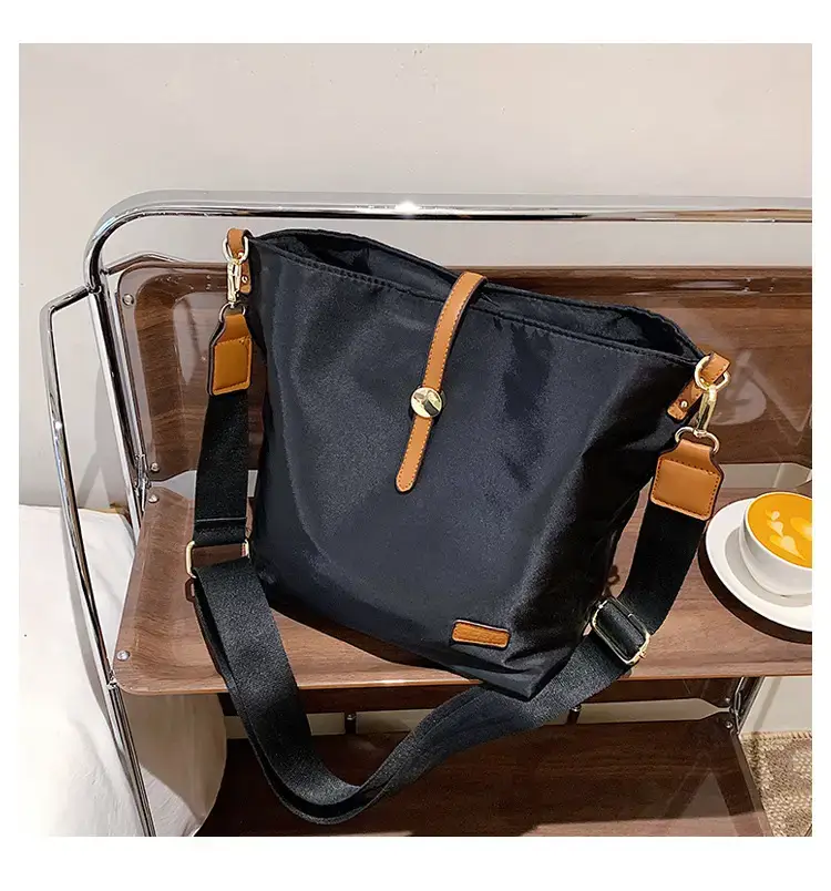 Korean Style Crossbody Bag Cream Nylon 2025 — feature 50