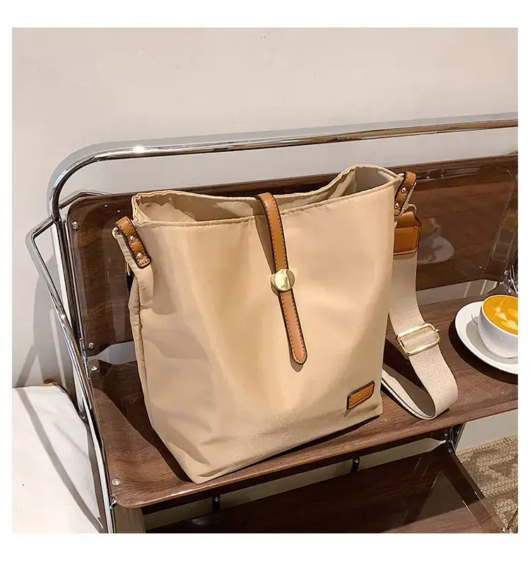 Korean Style Crossbody Bag Cream Nylon 2025 — feature 51