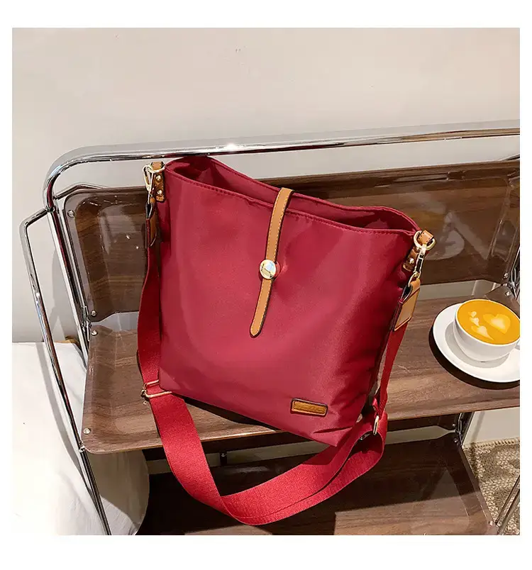 Korean Style Crossbody Bag Cream Nylon 2025 — feature 52
