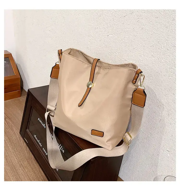 Korean Style Crossbody Bag Cream Nylon 2025 — feature 57