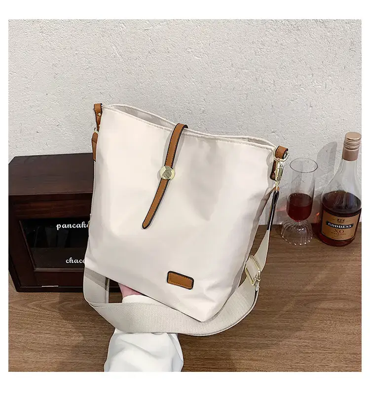 Korean Style Crossbody Bag Cream Nylon 2025 — feature 61